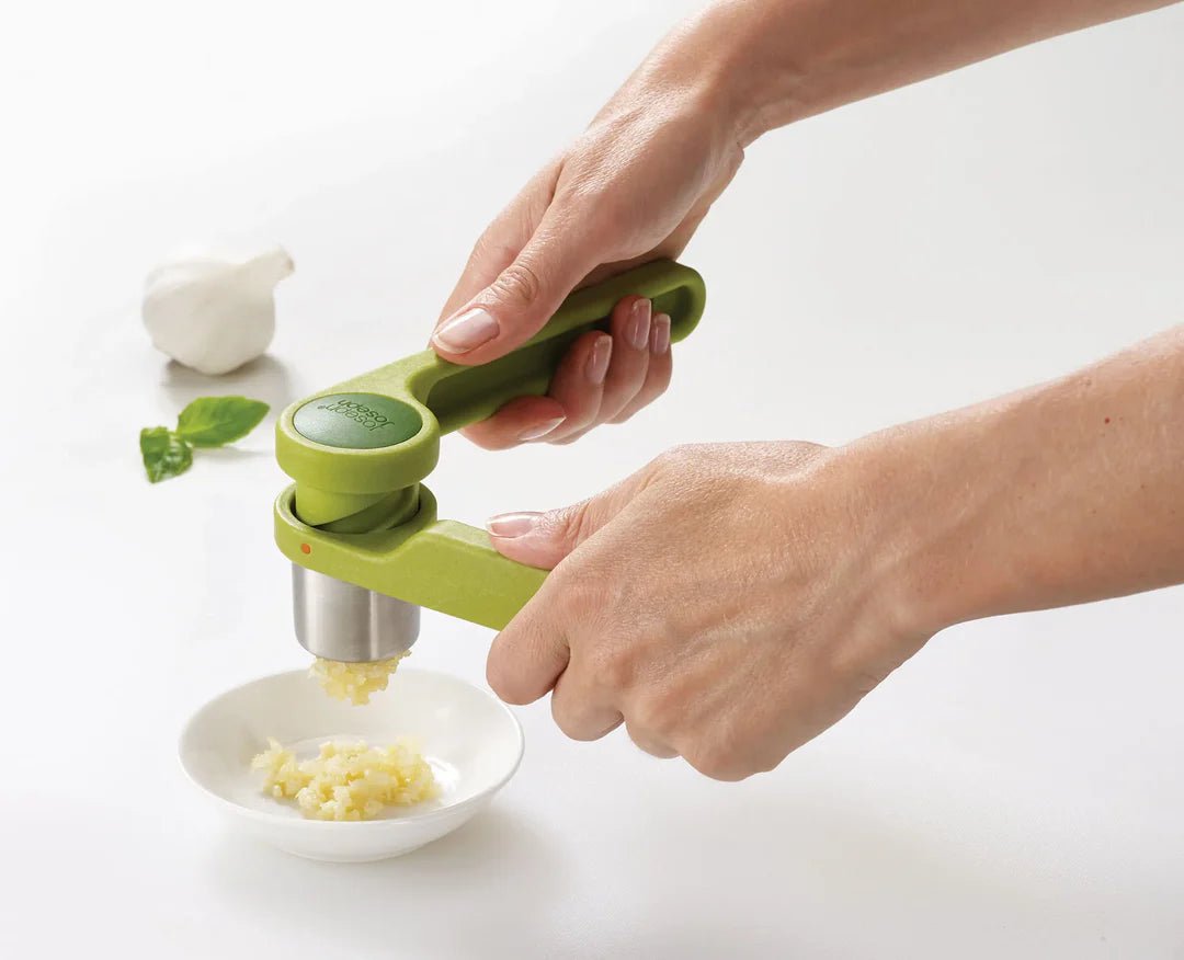 Joseph Joseph Helix Green Garlic Press - Simmer and Slice