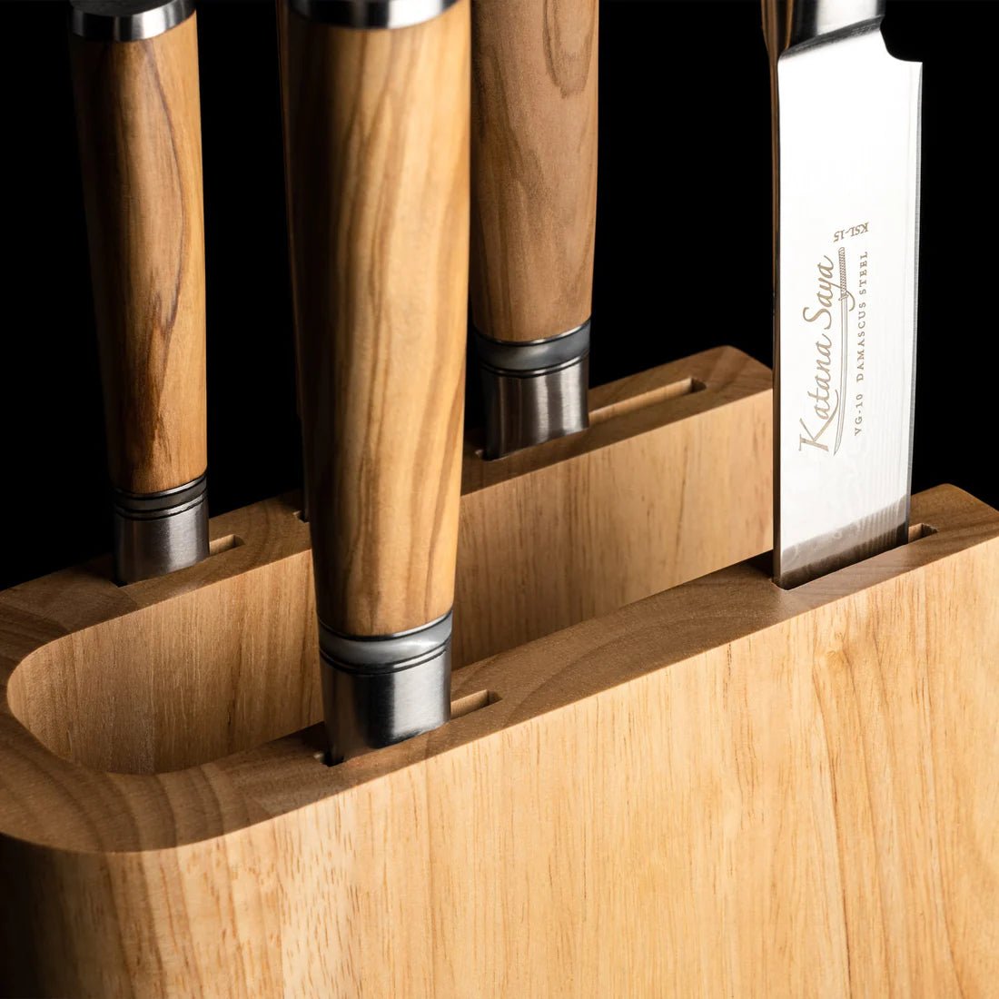 Katana Saya 6pc Knife Block Set - Simmer and Slice