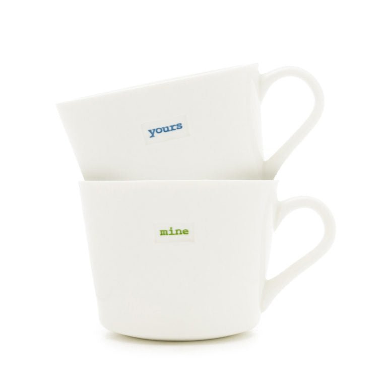 Keith Brymer Jones Mini Bucket Mug Pair Yours And Mine - Simmer and Slice