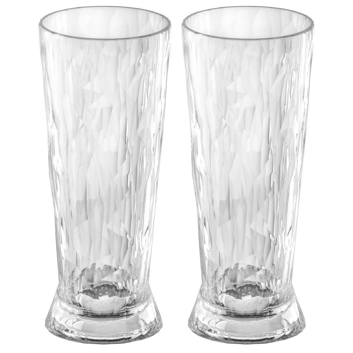 Koziol Superglas 300ml Club No.10 Crystal Clear - Set of 2