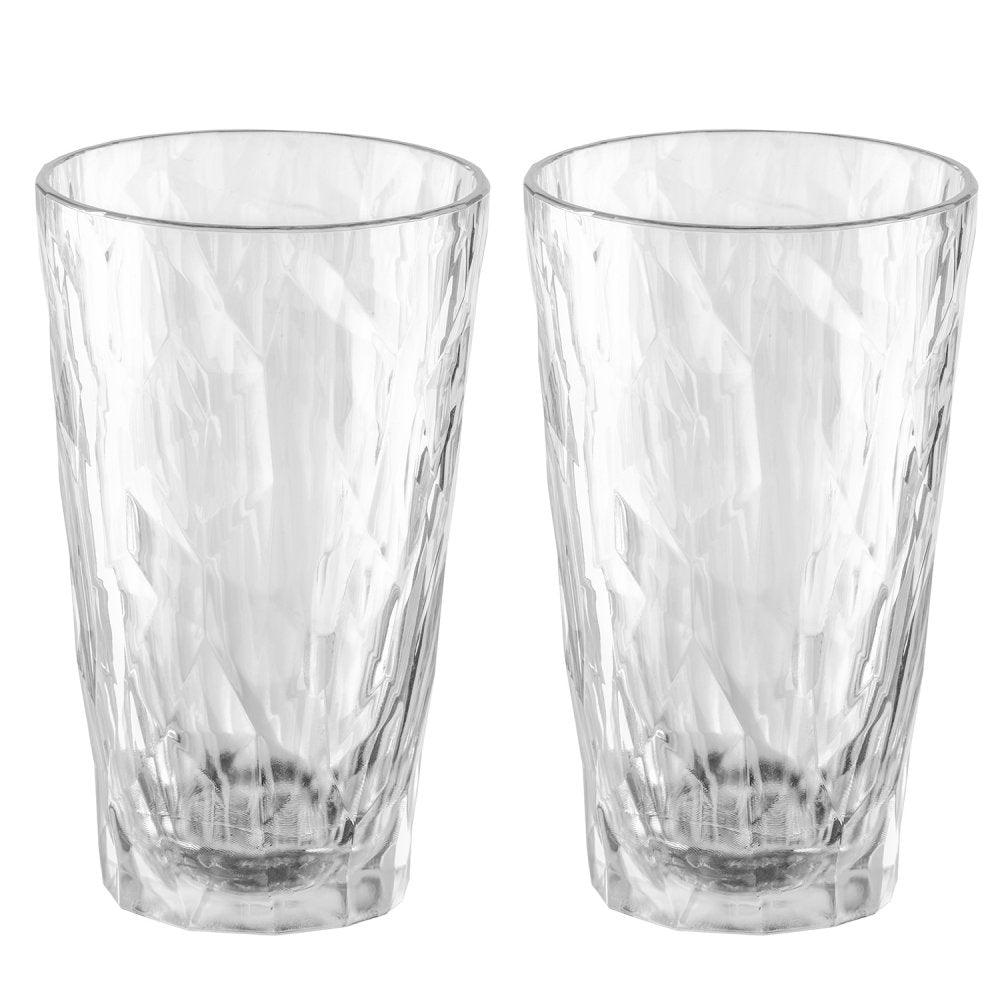 Koziol Superglas 300ml Club No.6 Crystal Clear - Set of 2