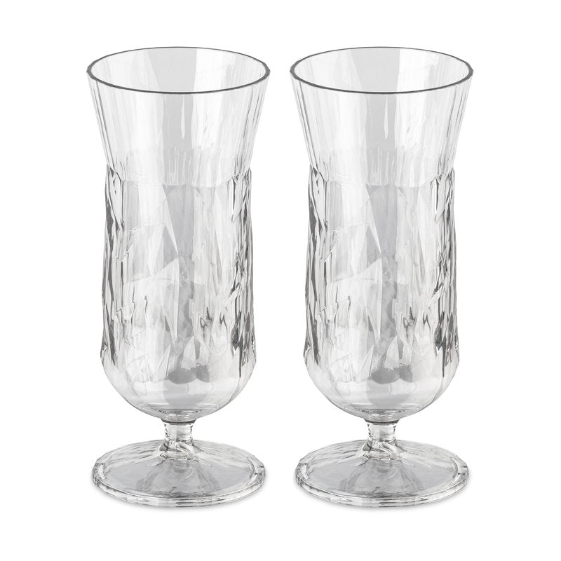 Koziol Superglas No.17 - 400ml Hurricane - Set of 2 - Simmer and Slice