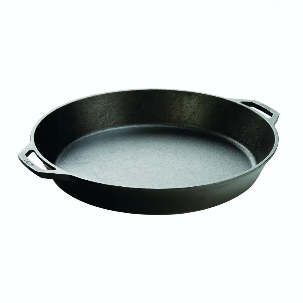 Lodge Extra Large 17in Round Skillet - Two Handles - Simmer and Slice
