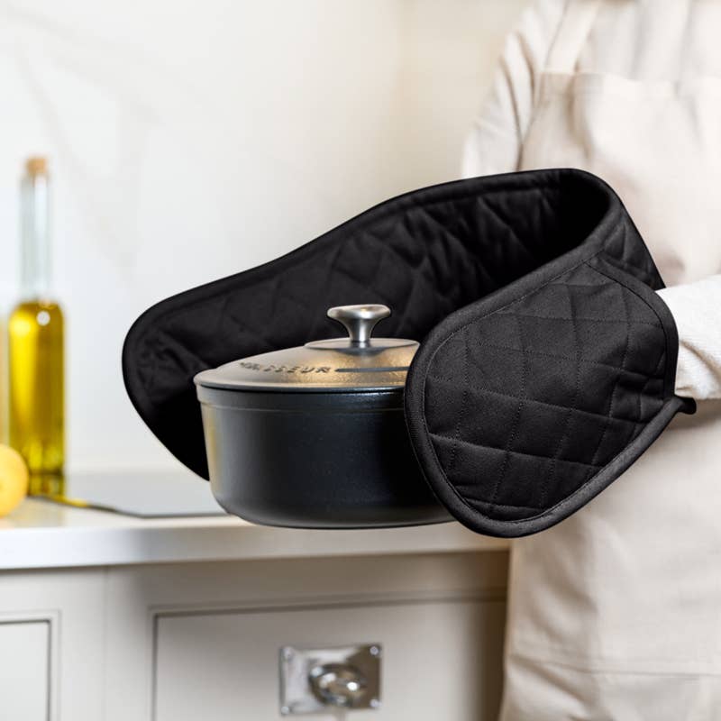 Love Colour Double Oven Glove - True Black - Simmer and Slice