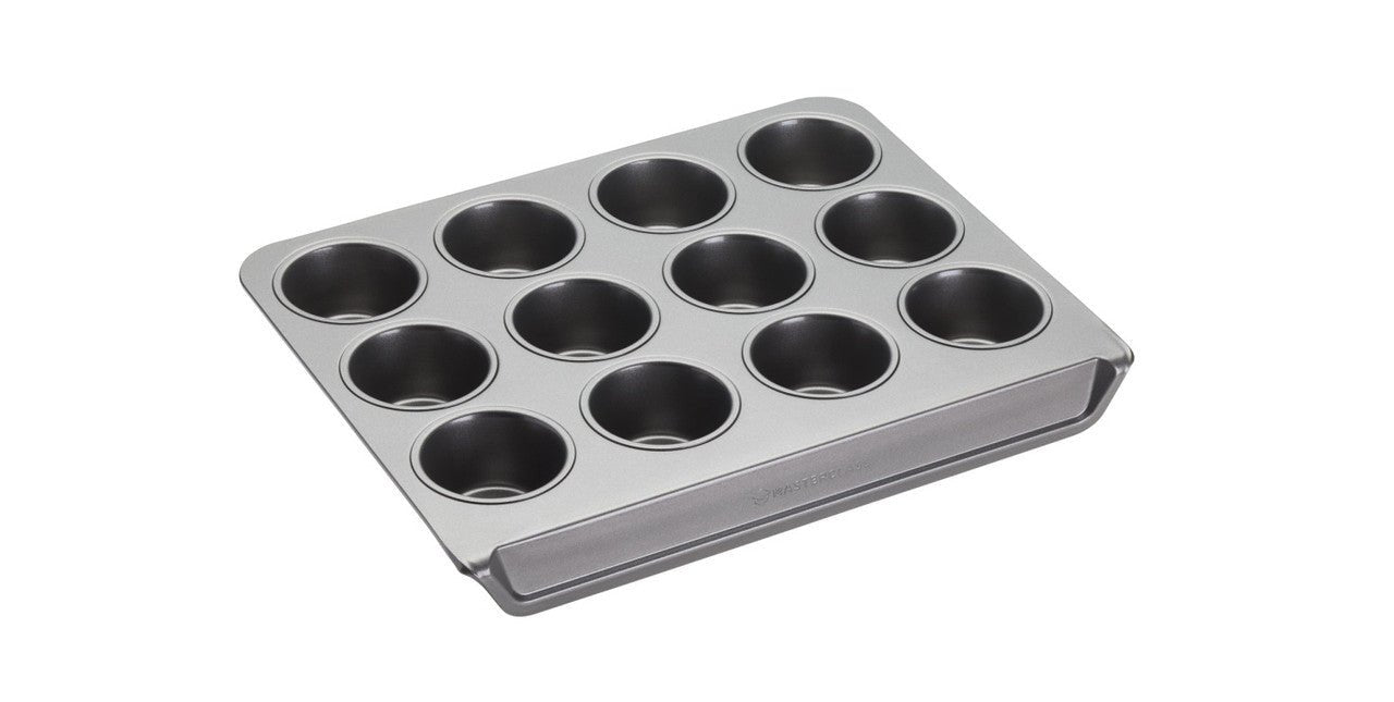 MasterClass Smart Stack Non - Stick Twelve Hole Muffin Tin - Simmer and Slice