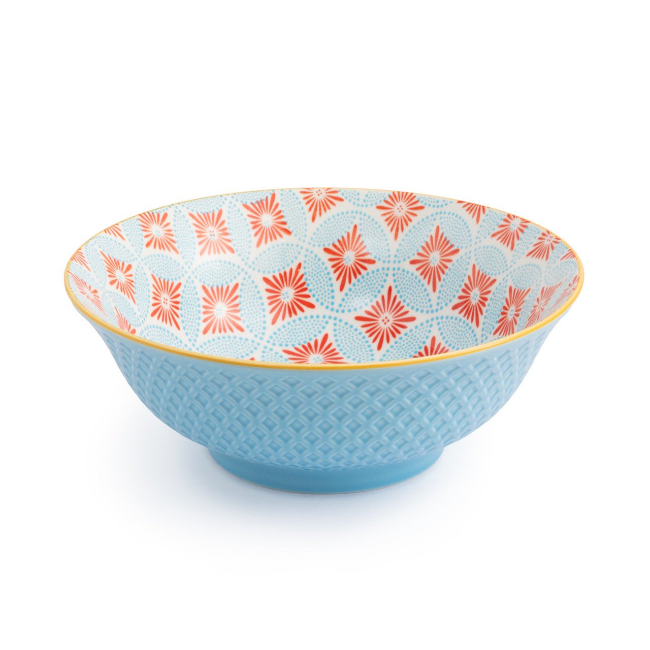 Mikasa Blue Mosaic Stoneware Ramen Bowl, 21cm - Simmer and Slice