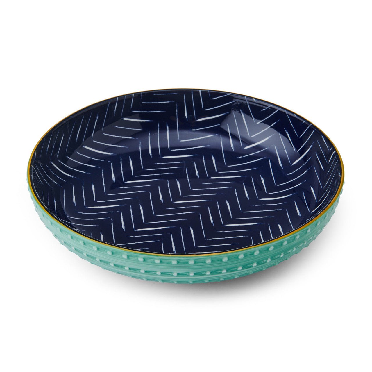 Mikasa Indigo Chevron Stoneware Bowl, 21cm - Simmer and Slice