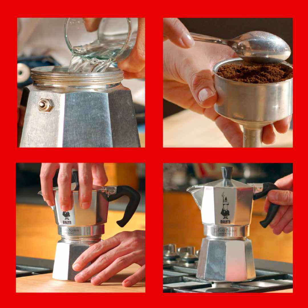 Moka Express: Silver / 9 Cup - Simmer and Slice