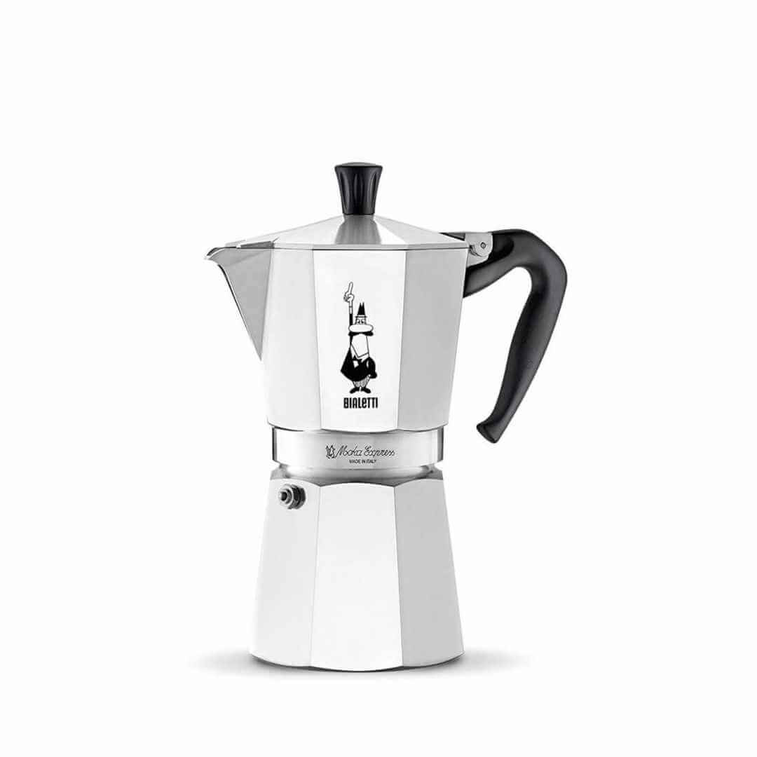 Moka Express: Silver / 9 Cup - Simmer and Slice