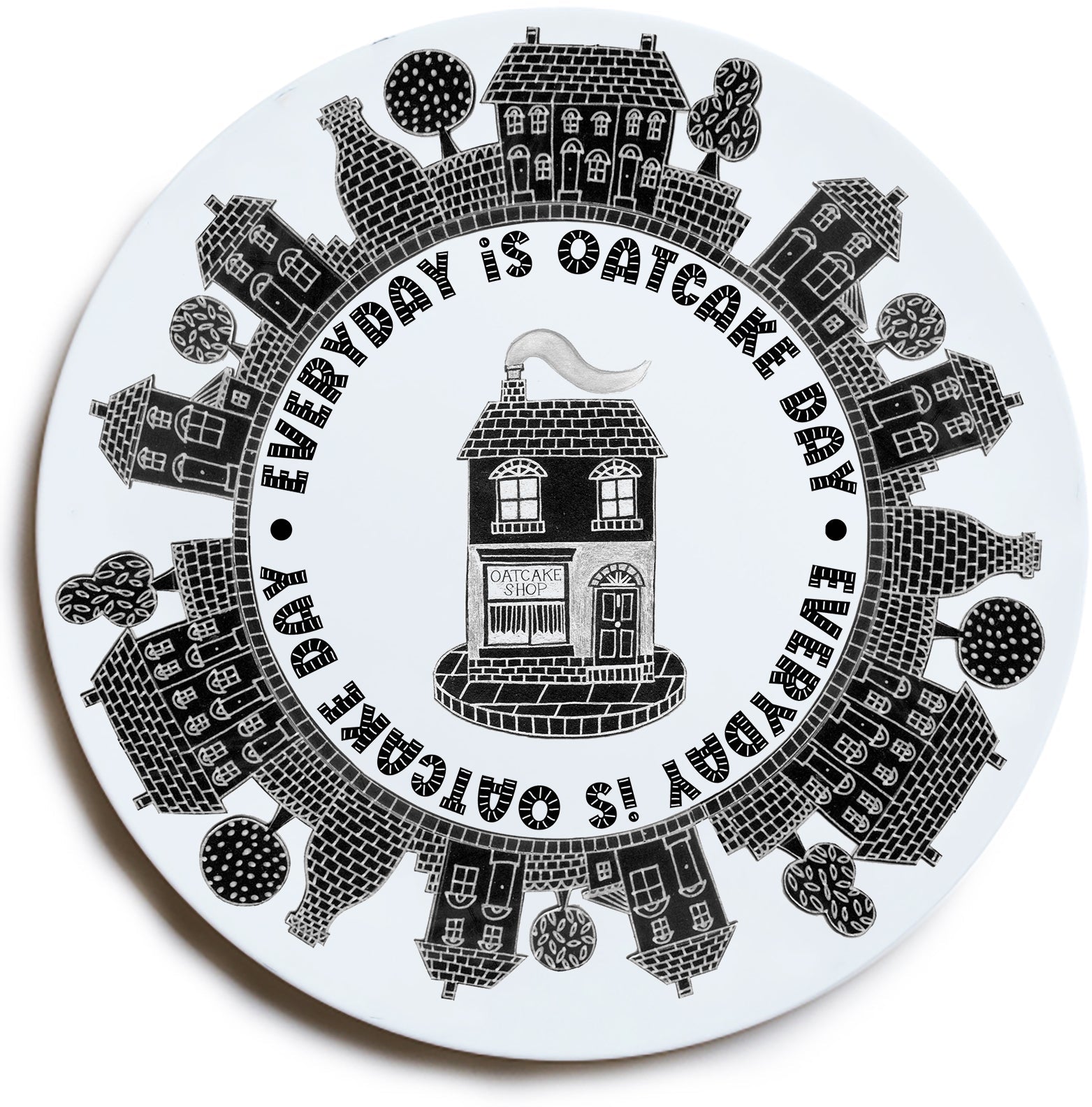 Moorland Every Day Is Oatcake Day Plate - Simmer and Slice