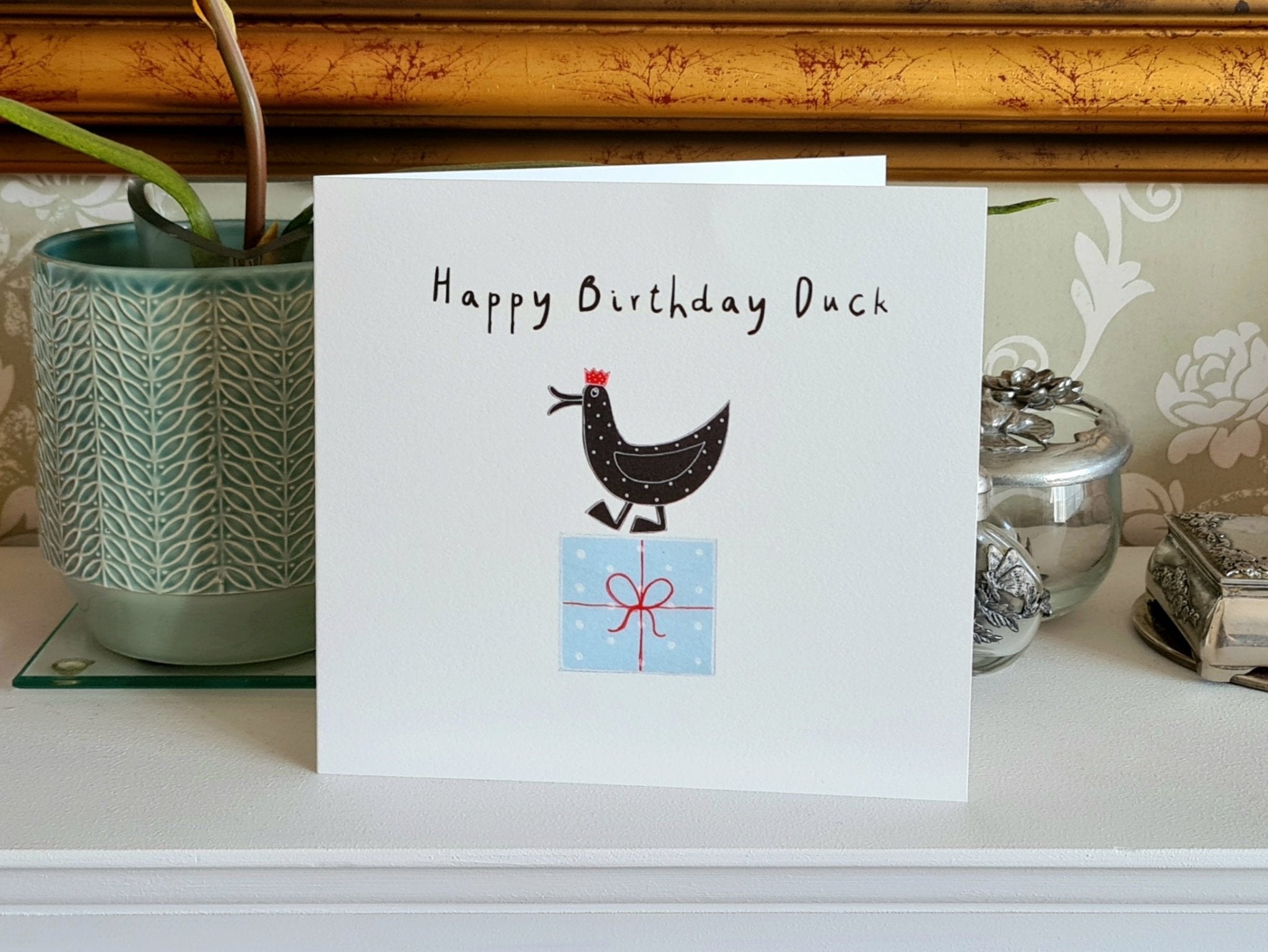 Moorland Happy Birthday Blue Duck Card - Simmer and Slice