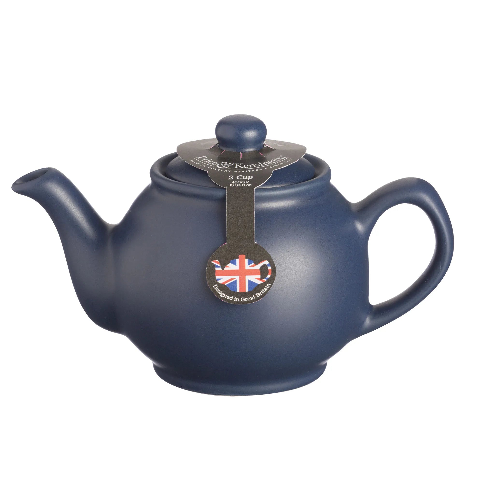 Price & Kensington Matt Navy Blue 2 Cup Teapot - Simmer and Slice