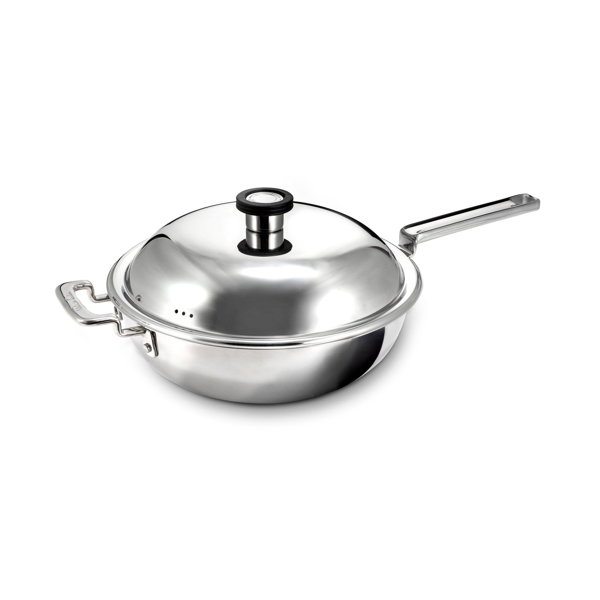 Robert Welch 316 Series Cookware (BR) Wok with Lid 28cm - Simmer and Slice