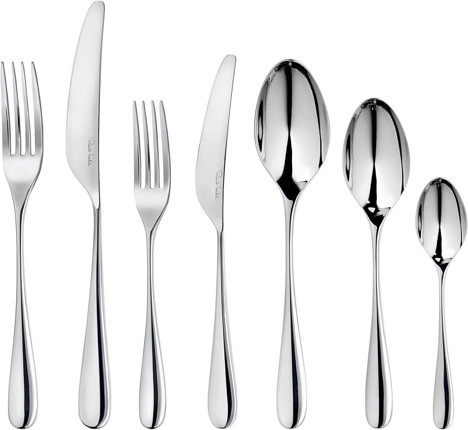 Robert Welch Arden Bright Cutlery Set, 42 Piece For 6 People - Simmer and Slice