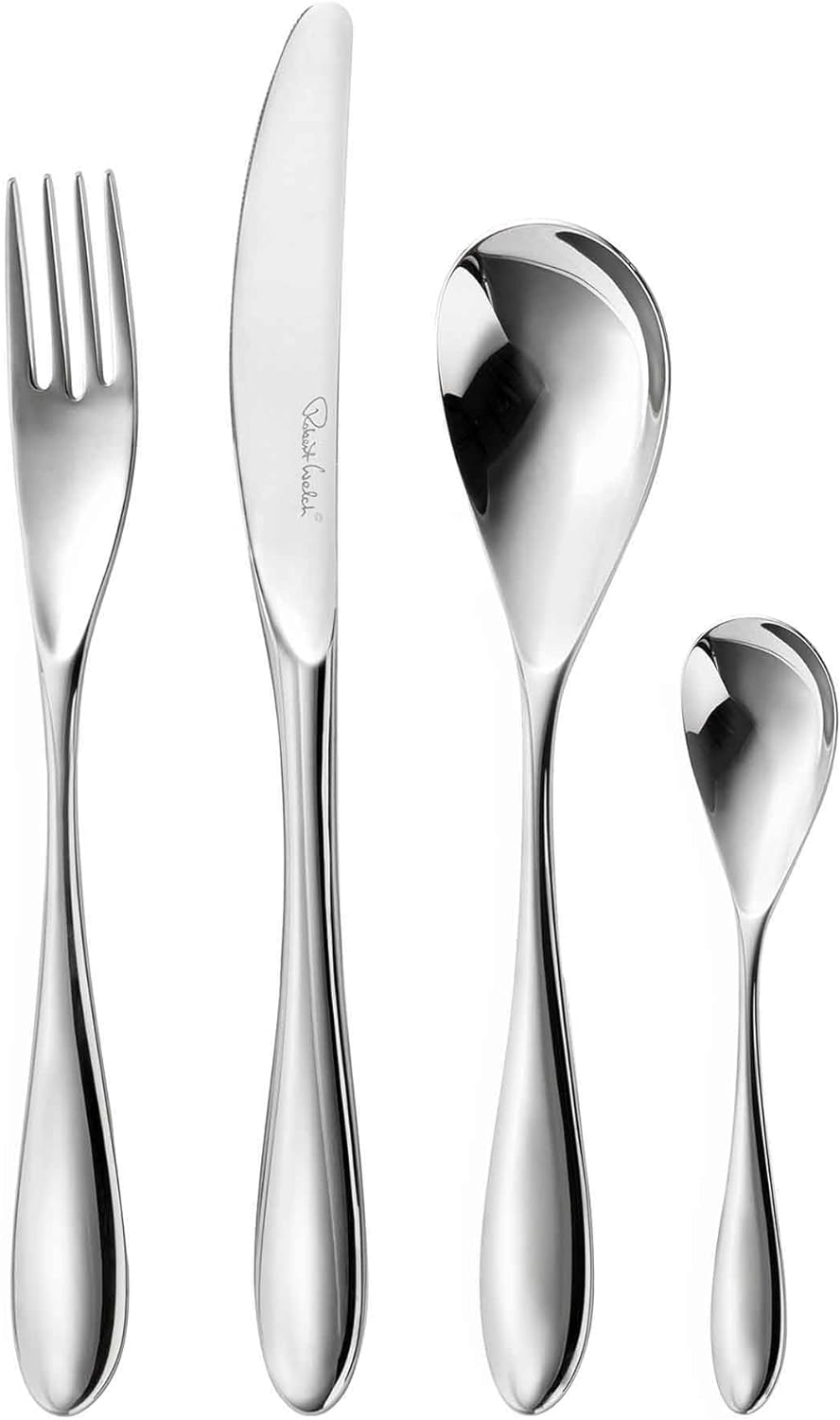 Robert Welch Bourton Bright Cutlery Set, 24 Piece For 6 People - Simmer and Slice