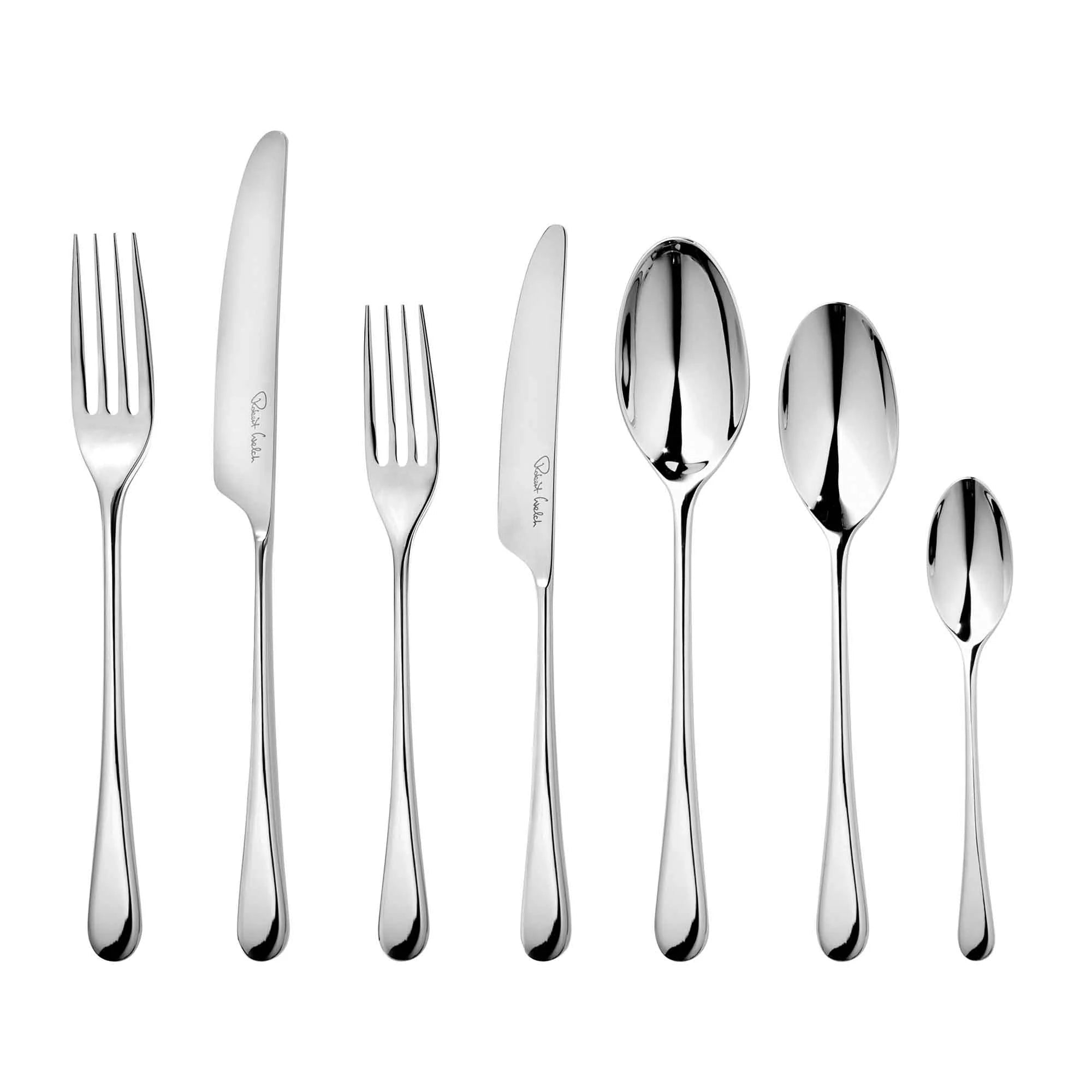 Robert Welch Iona Bright 42 Piece Cutlery Set (Free Salad Serving Spoon & Fork)) - Simmer and Slice