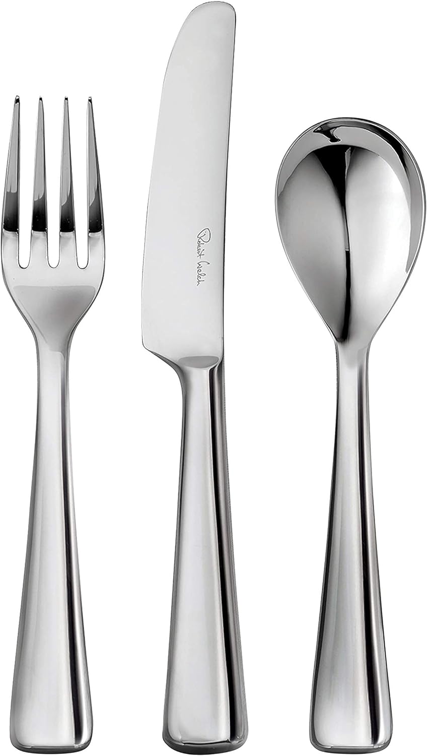 Robert Welch Malvern Bright Children's Cutlery Set, 3 Piece - Simmer and Slice