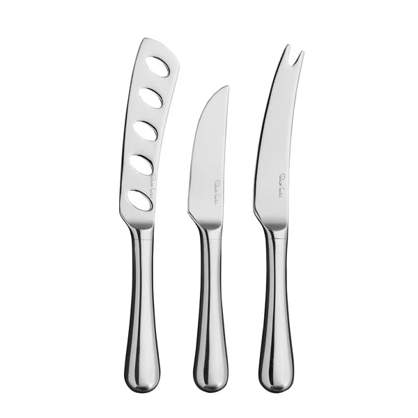 Robert Welch Radford Bright Cheese Knife Set 3 Piece - Simmer and Slice