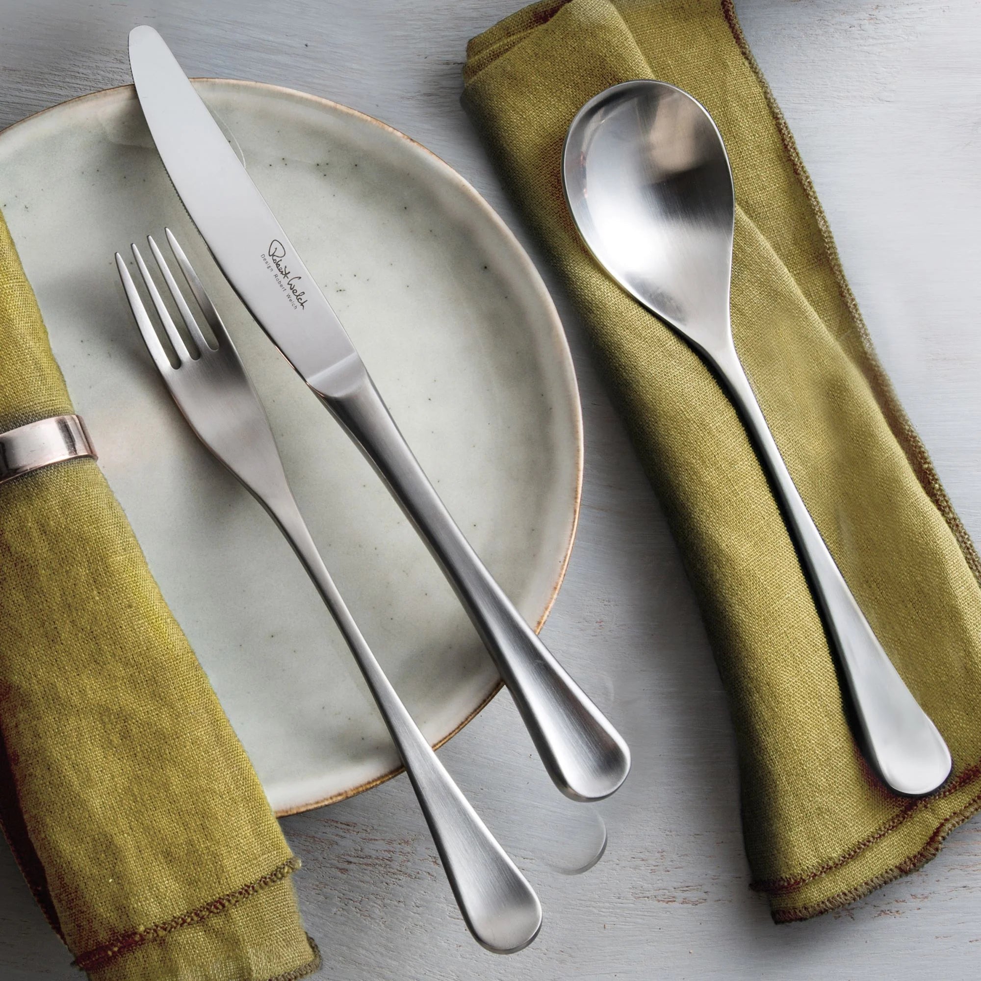 Robert Welch RW2 Satin Cutlery Set, 24 Piece For 6 People - Simmer and Slice