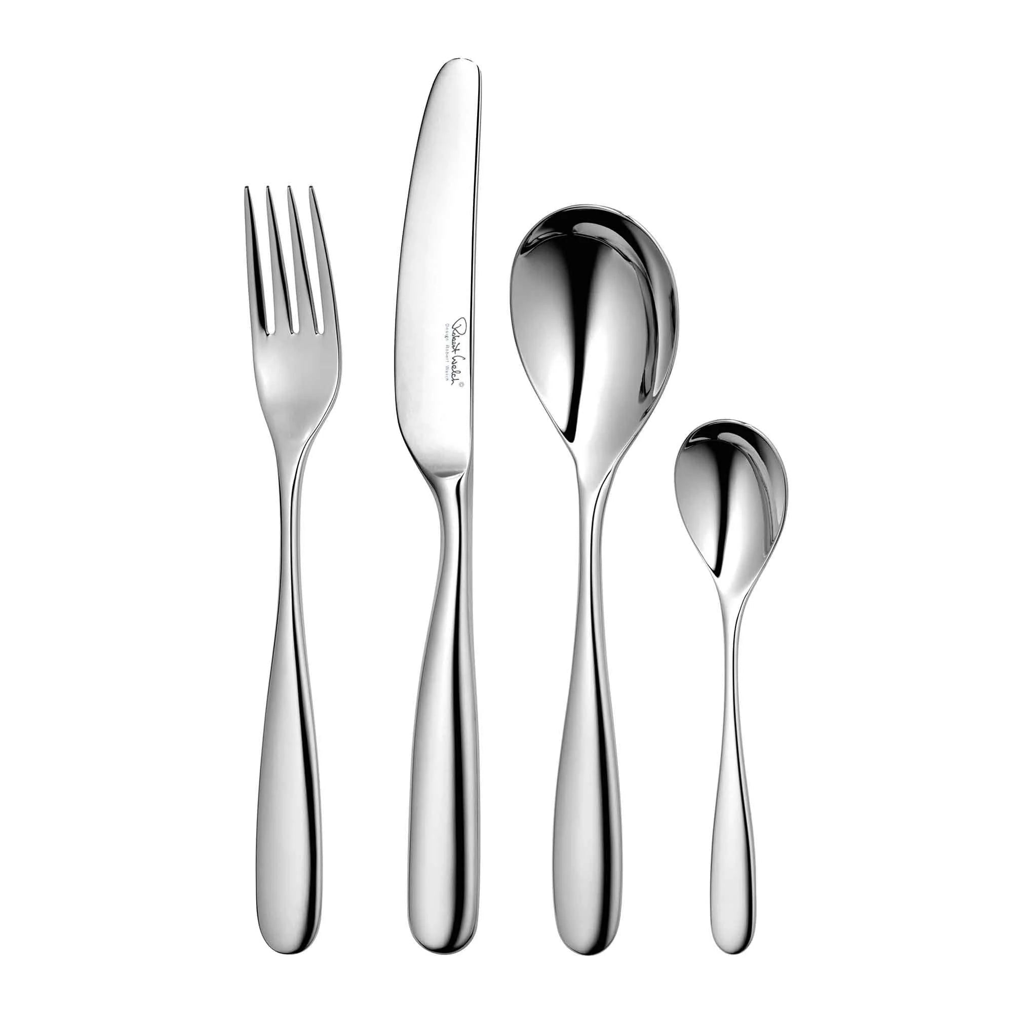Robert Welch Stanton Bright Cutlery Set 24 Piece for 6 People - Simmer and Slice