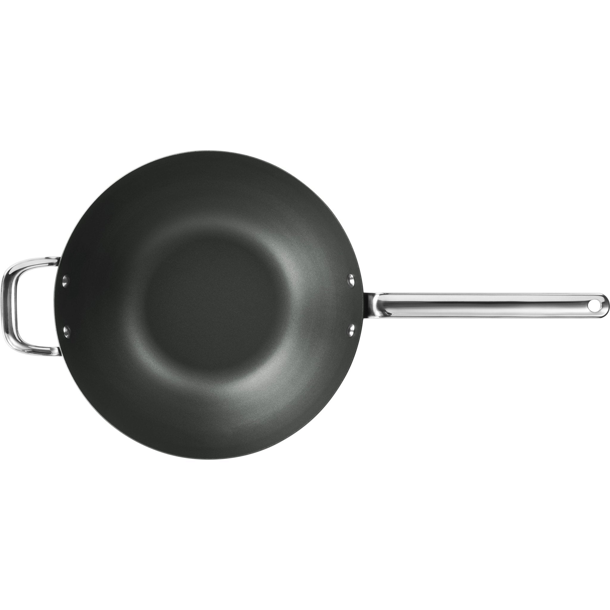 SCANPAN Black Iron 30cm Wok in Sleeve - Simmer and Slice