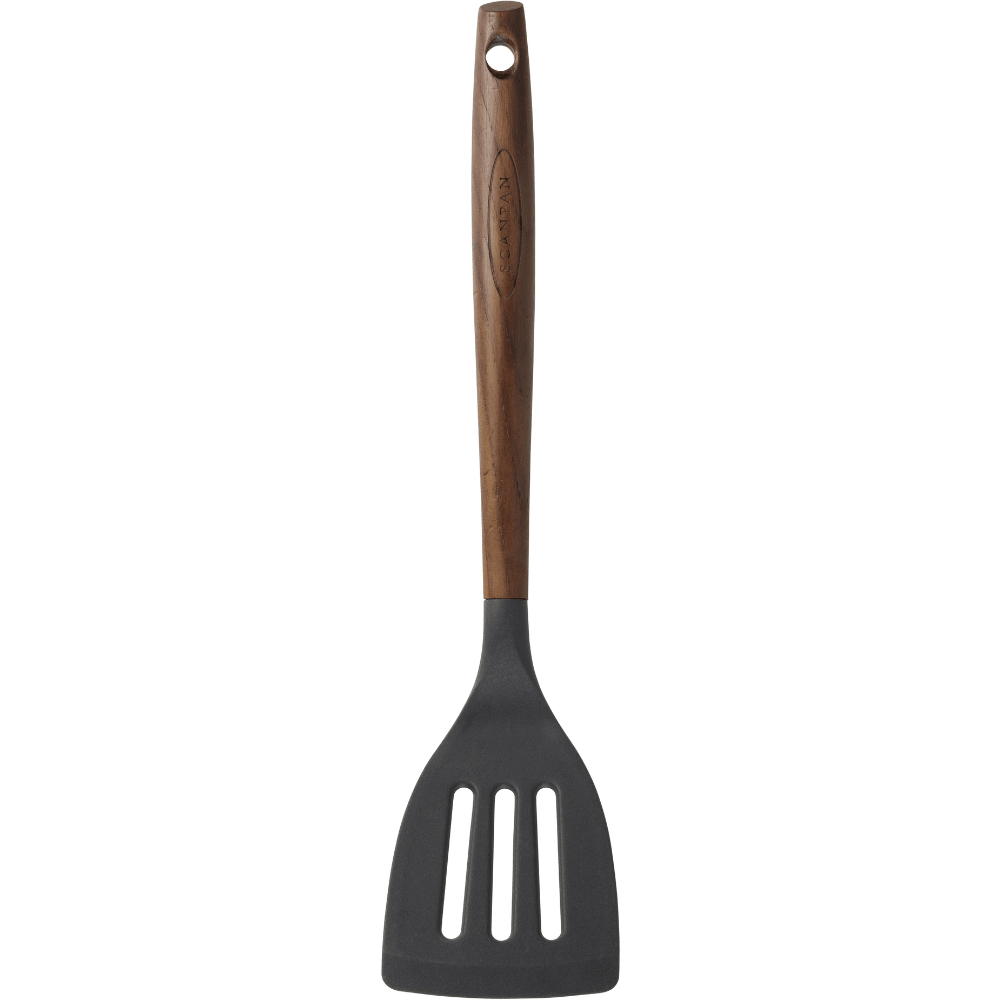 SCANPAN Carbonised Ash 31cm Slotted Turner - Simmer and Slice