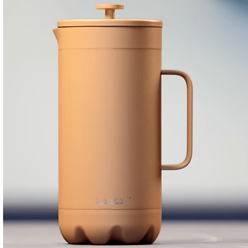 SCANPAN To Go French Press Coffee Maker 1.0L - Tan - Simmer and Slice