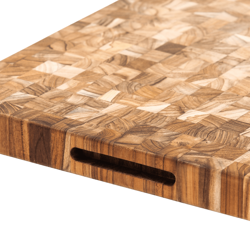 TeakHaus Butcher Block Cutting Board - Medium - Simmer and Slice