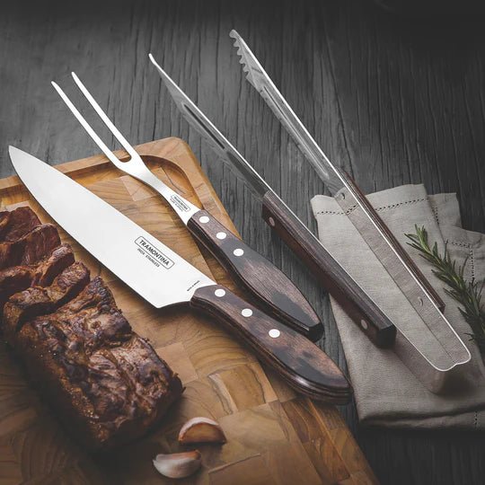 Tramontina 3pc Carving Set - Churrasco - Simmer and Slice