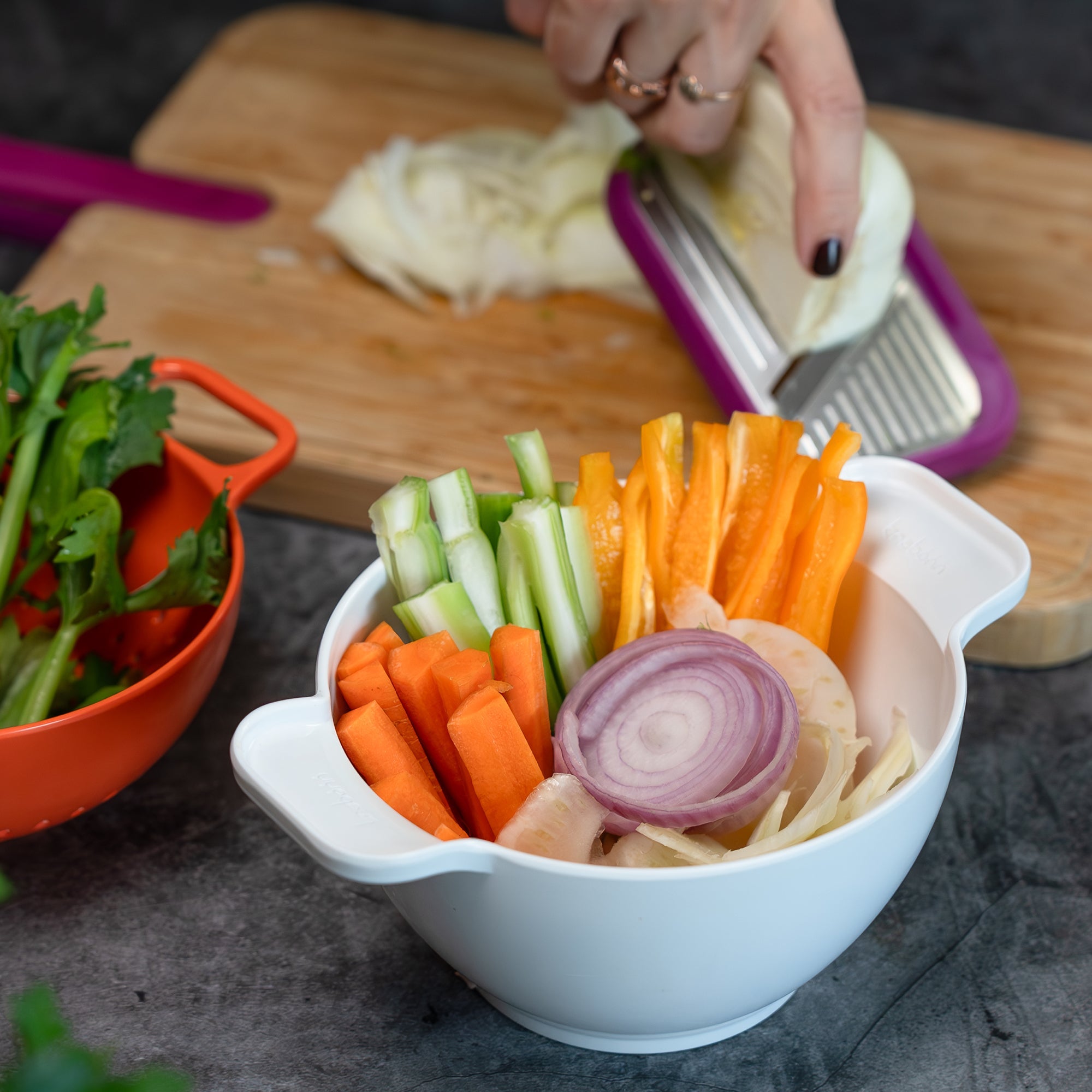 Trebonn Duo Small Rinse & Serve Set - Simmer and Slice