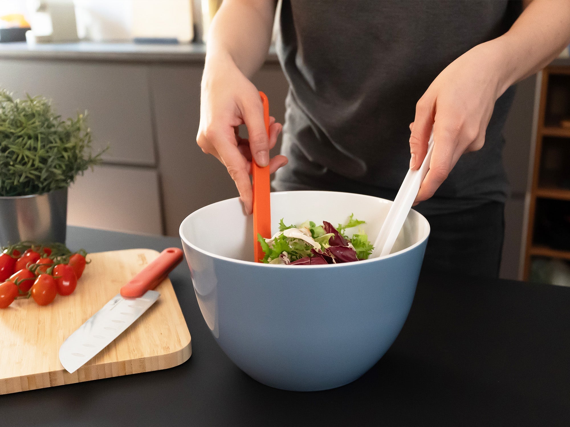Trebonn Pile 22cm Stackable Bowl - Nordic Blue - Simmer and Slice