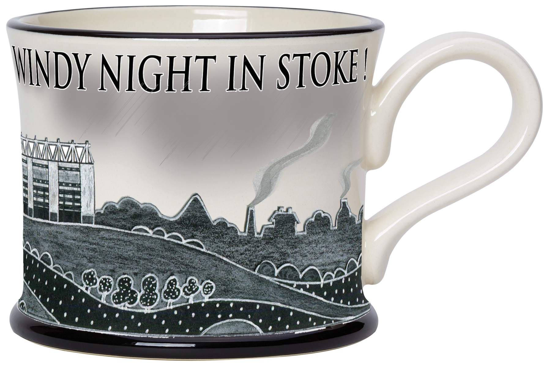 Moorland Cold, Wet, Windy Night In Stoke Mug