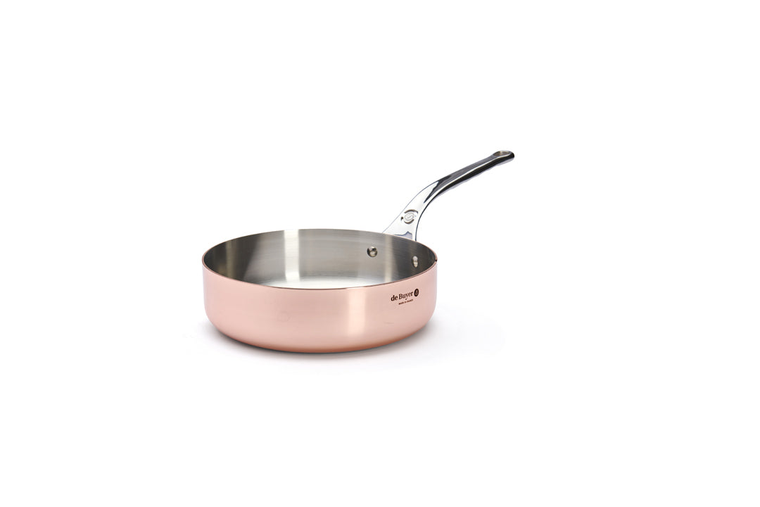De Buyer Prima Matera 24cm Saute Pan | Steel Handle