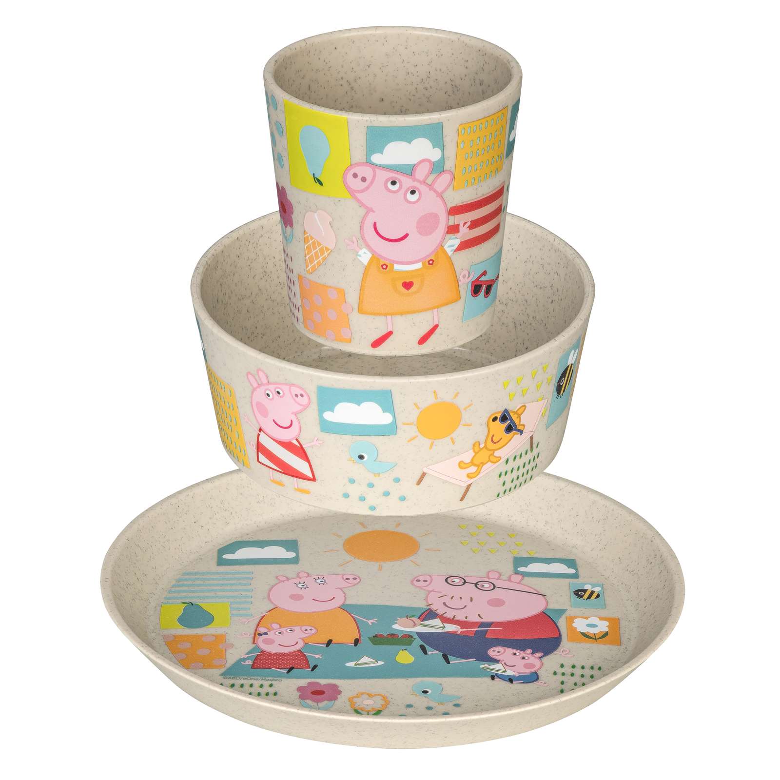 New Koziol Connect 3pc Dining Set - Peppa Pig