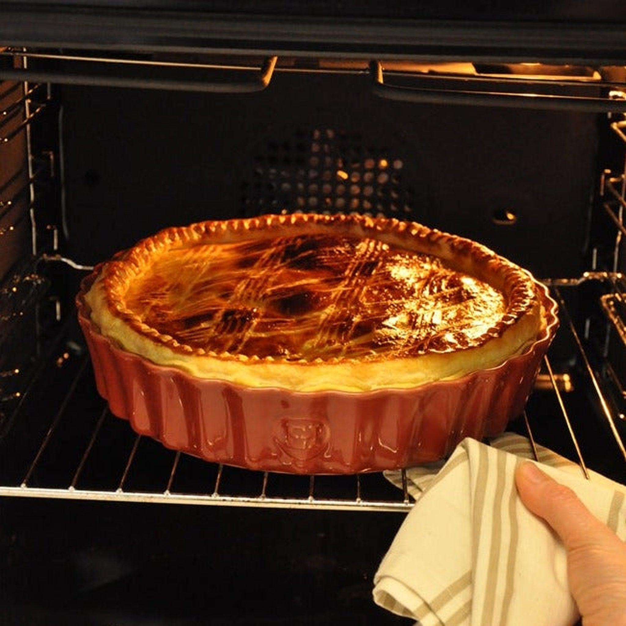 Emile Henry Deep Flan Dish in Toscane 28cm