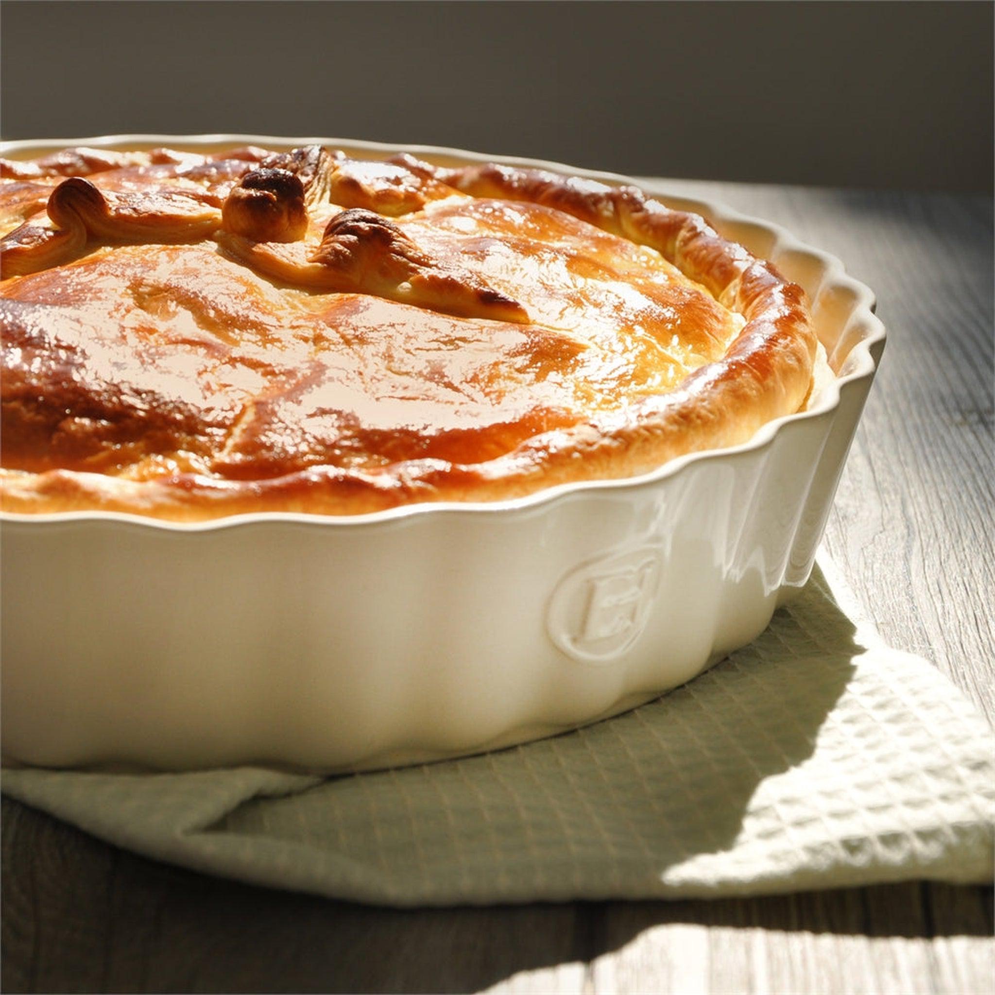 Emile Henry Deep Flan Dish Clay 24cm
