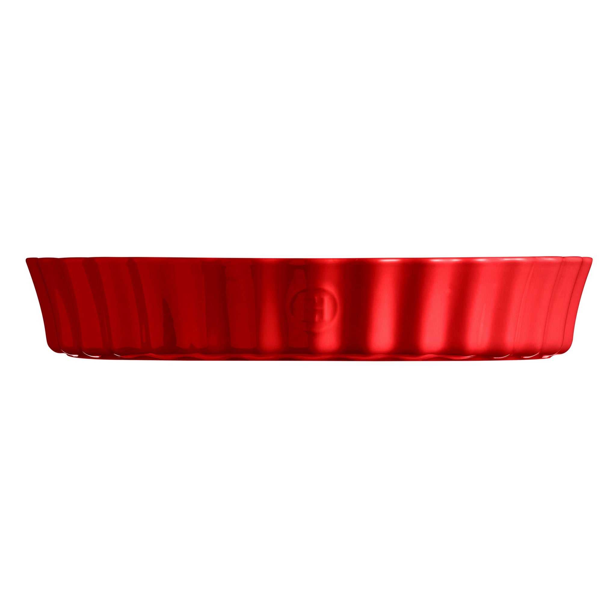 Emile Henry Deep Flan Dish In Burgundy 32cm