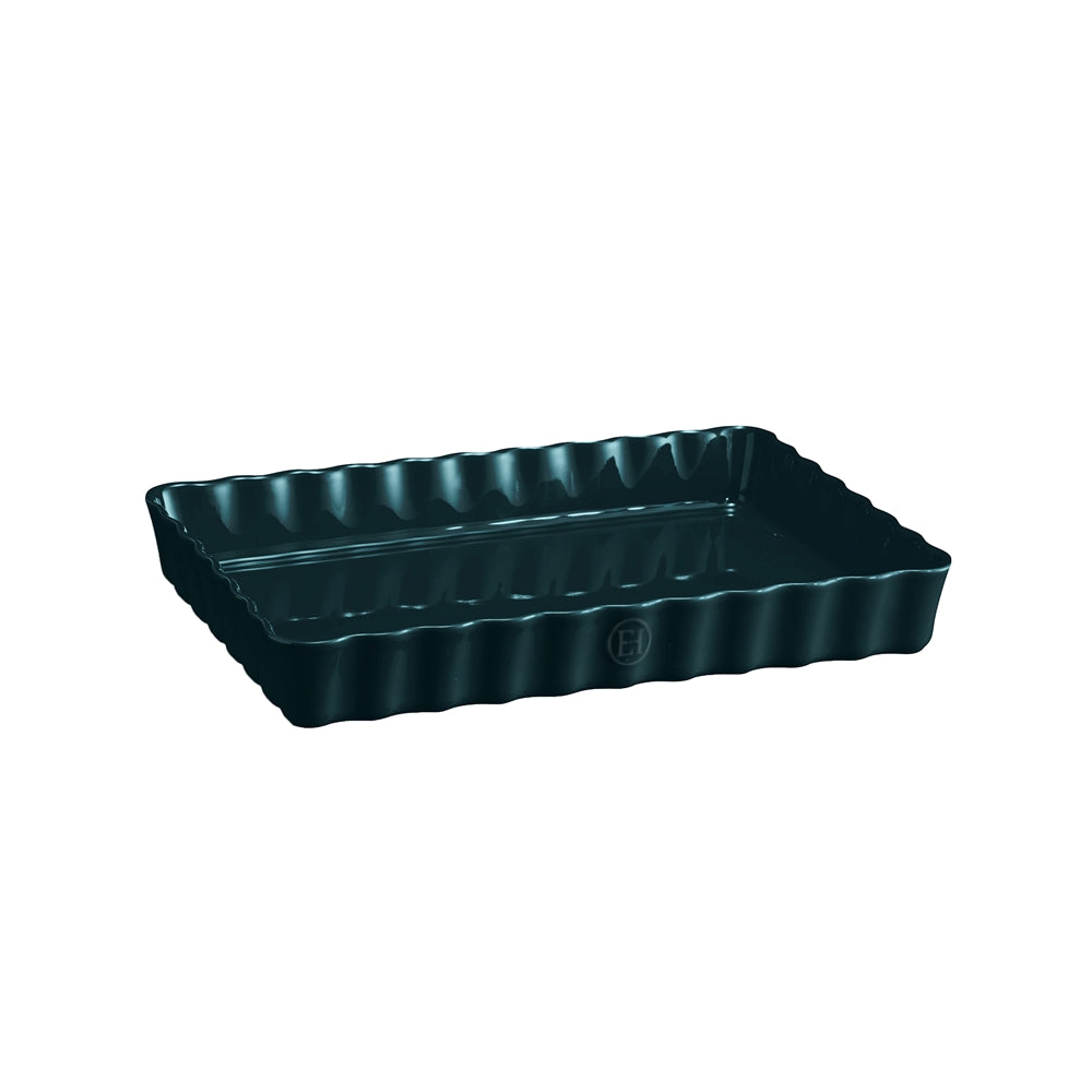 Emile Henry Deep Rectangular Tart Dish 24cm - Belle Ile
