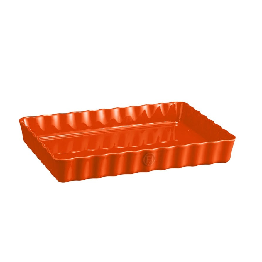 Emile Henry Deep Rectangular Tart Dish 24cm - Toscane