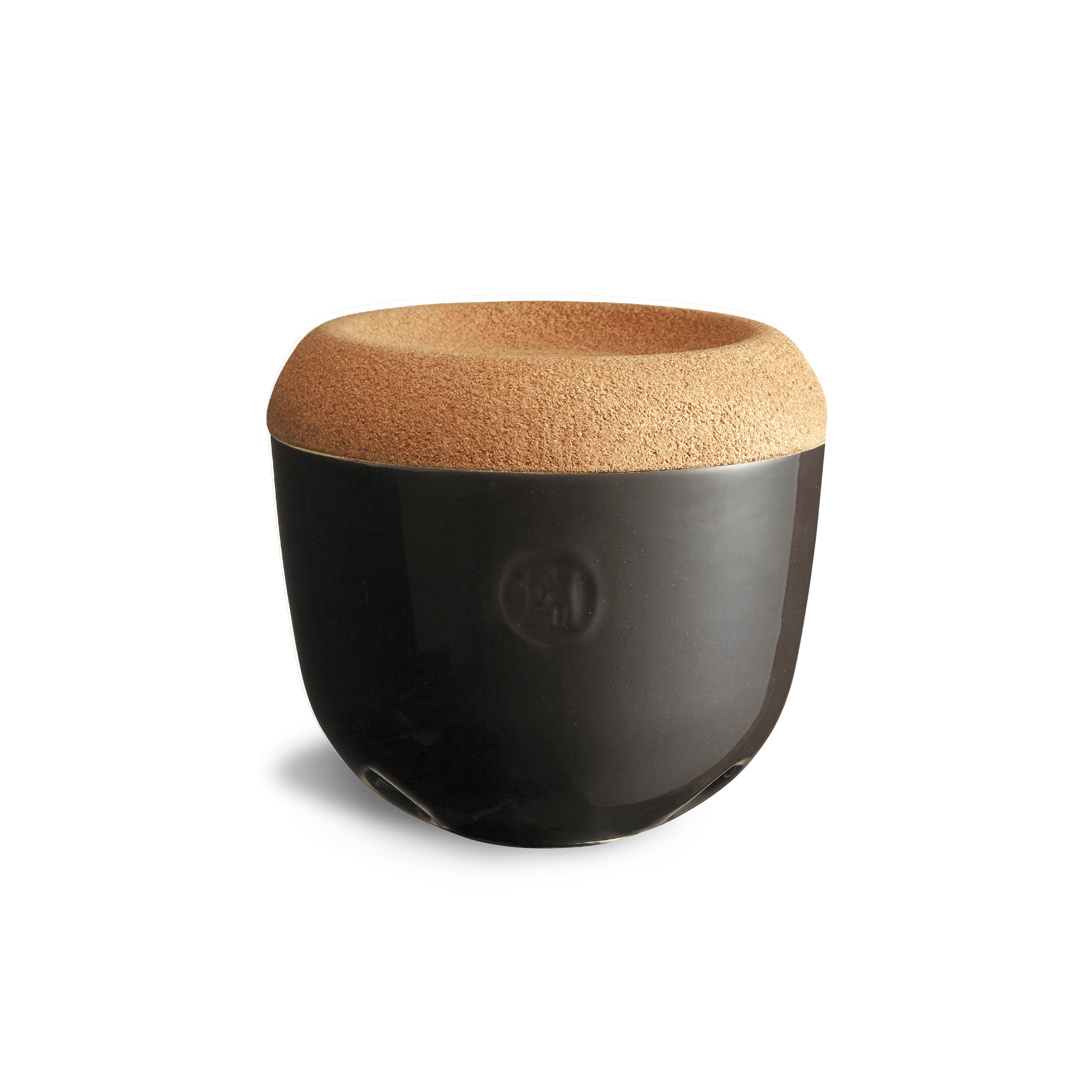 Emile Henry Garlic Pot Black Truffle