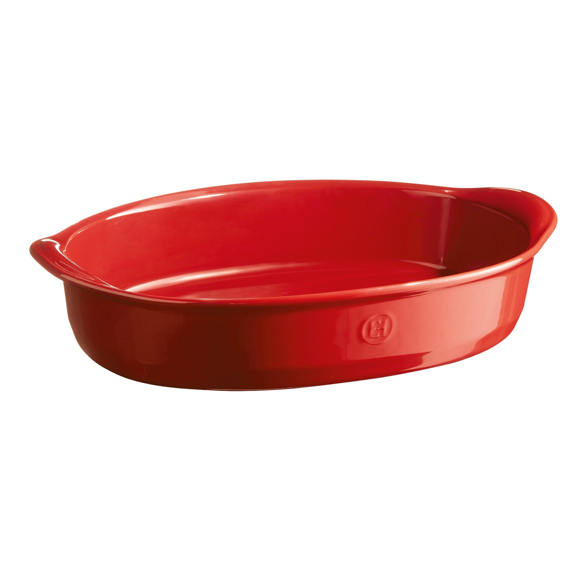Emile Henry Large Oval Baking Dish Burgundy - 41cmX 26cm