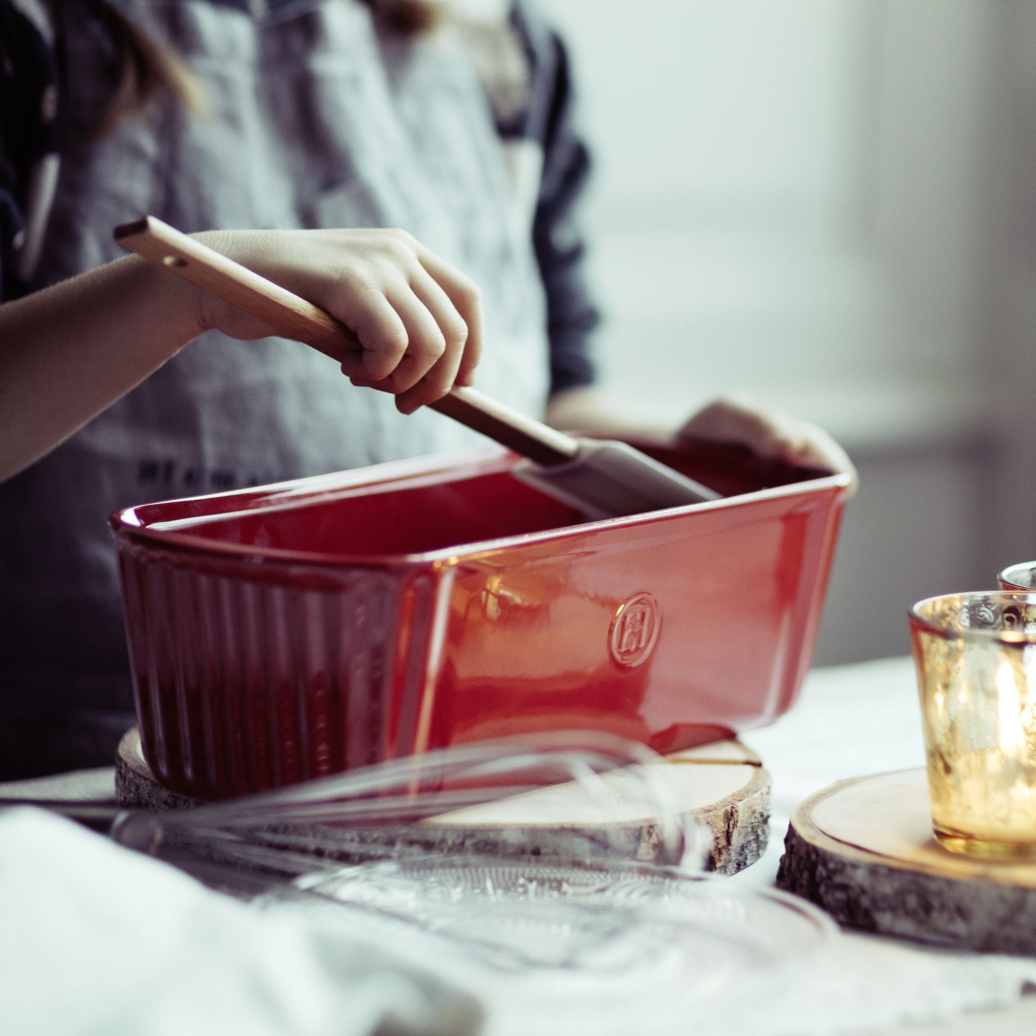 Emile Henry Loaf Baking Dish Burgundy 31cm x 13cm
