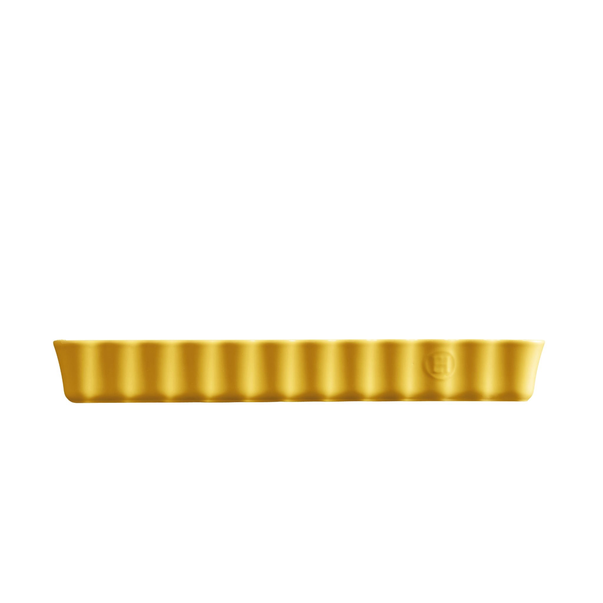 Emile Henry Slim Rectangular Tart Dish Provence Yellow 36cm x 15cm