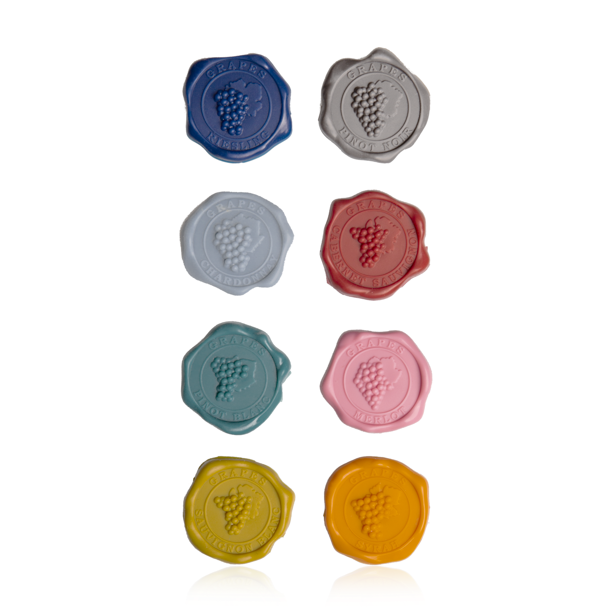 Vacu Vin Glass Markers Classic | Set of 8
