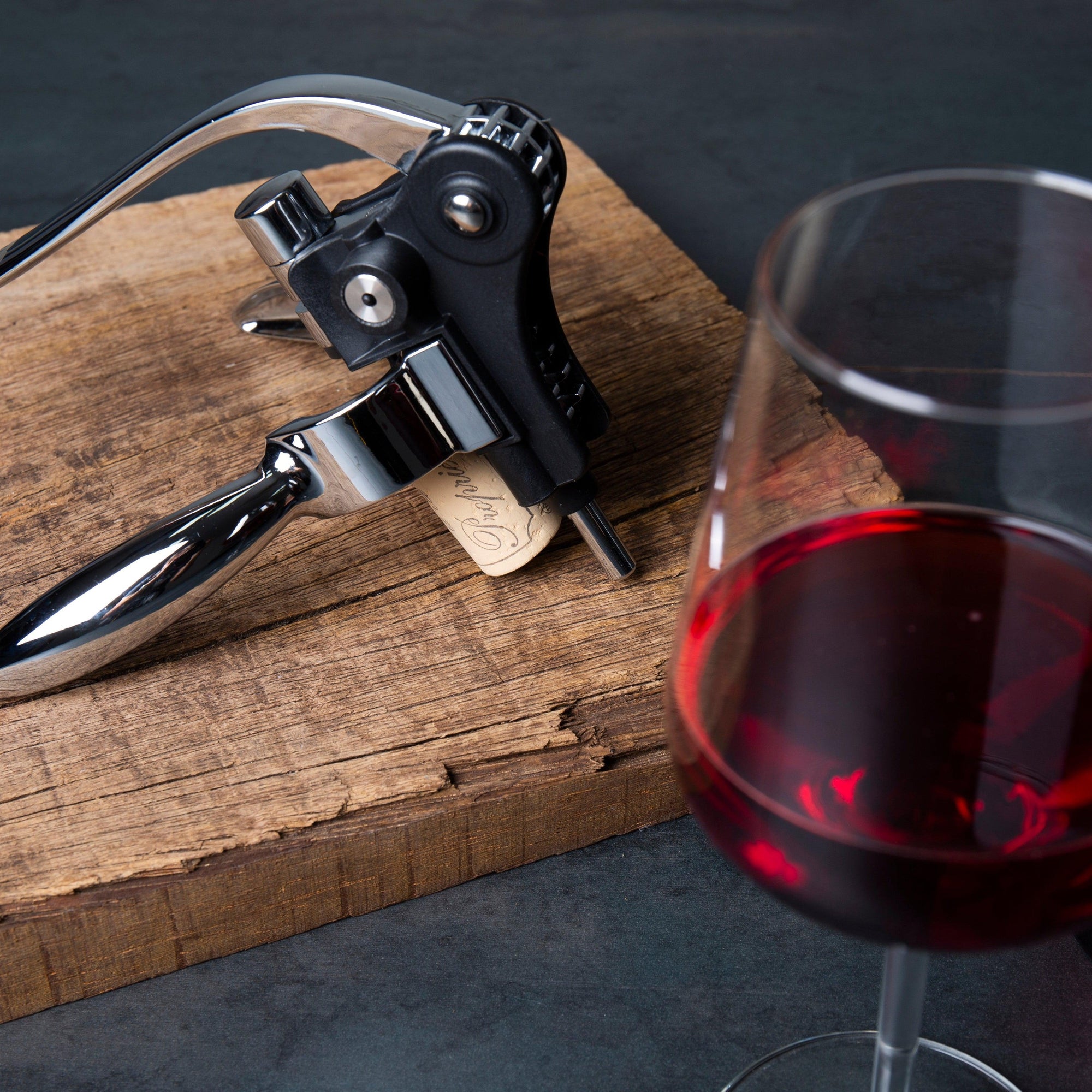 Vacu Vin Lever Corkscrew Horizontal - Black