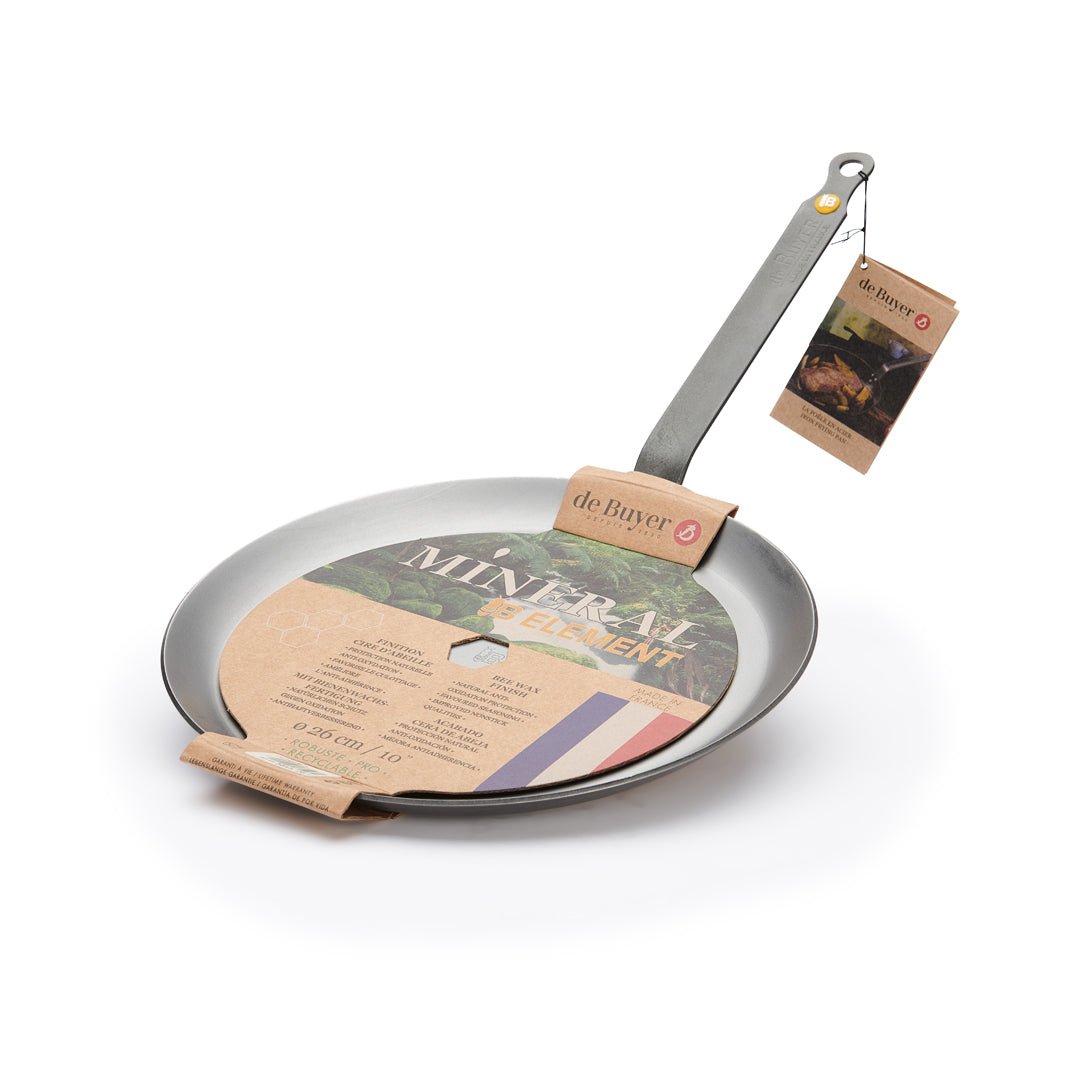 De Buyer Mineral B 24cm Crepe Pan - Simmer and Slice