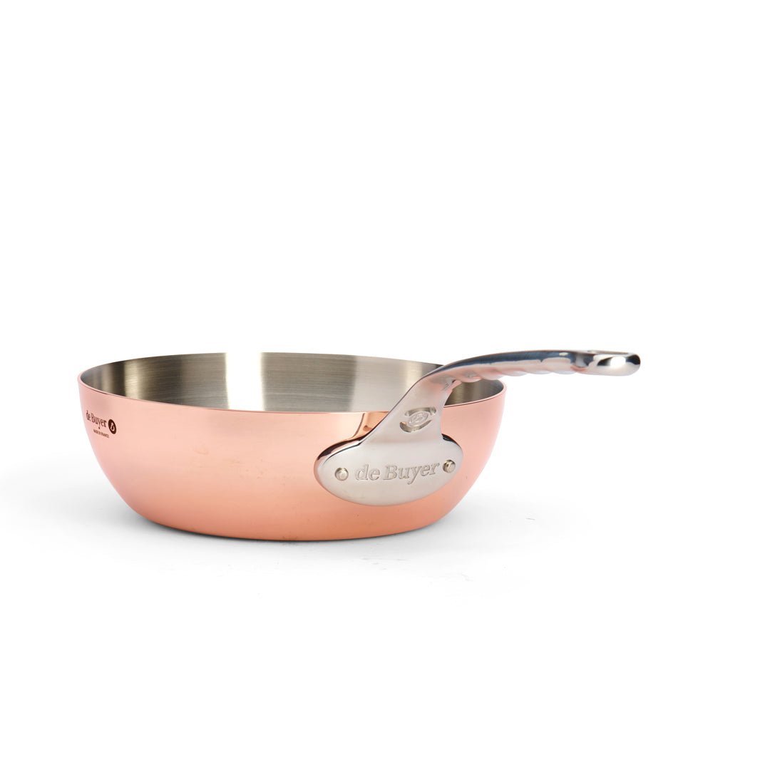 De Buyer Prima Matera 24cm Conical Saute Pan | Steel Handle - Simmer and Slice