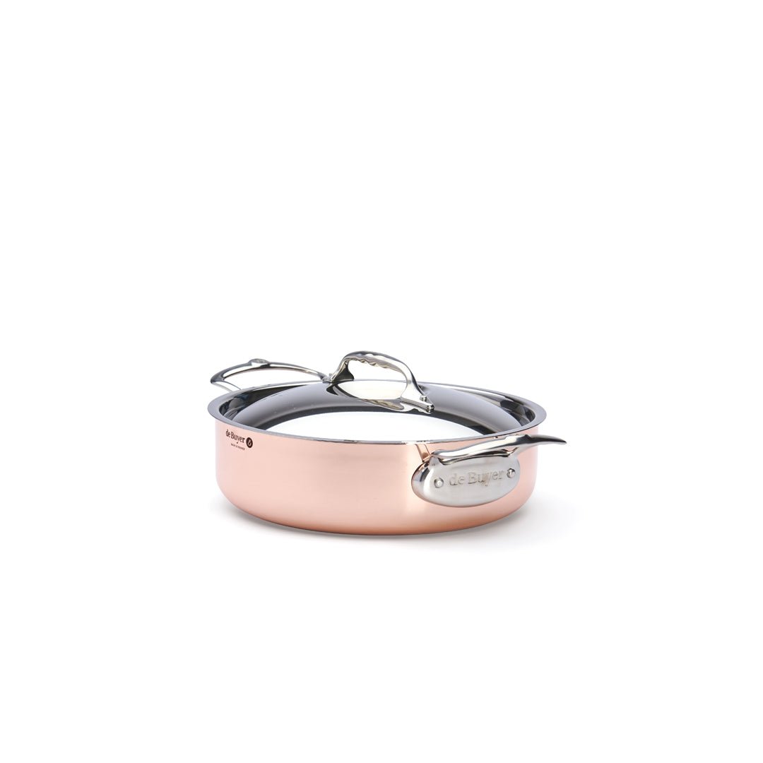 De Buyer Prima Matera 24cm Saute Pan with Lid | Steel Handle - Simmer and Slice