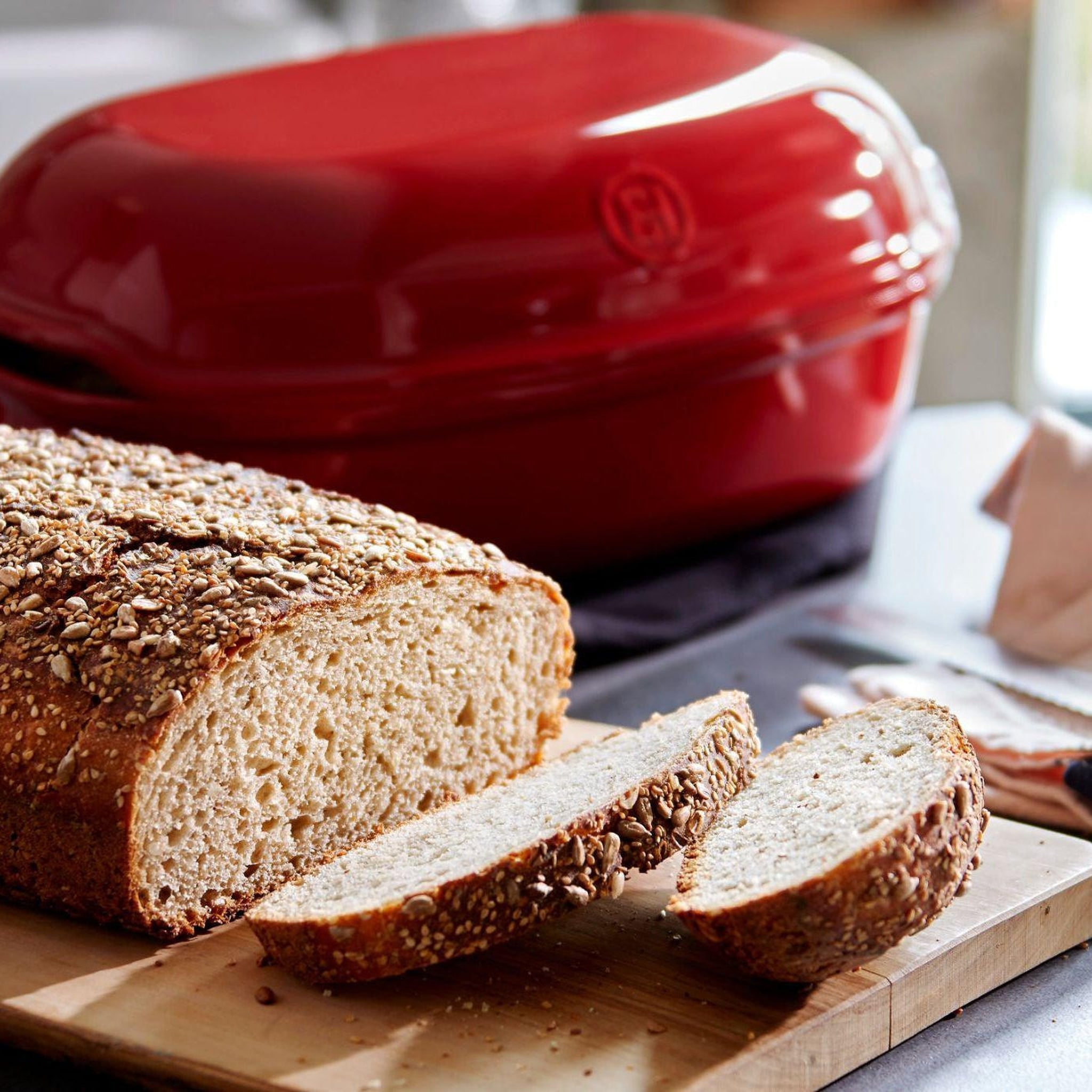 Emile Henry Artisan Bread Baker Burgundy - Simmer and Slice