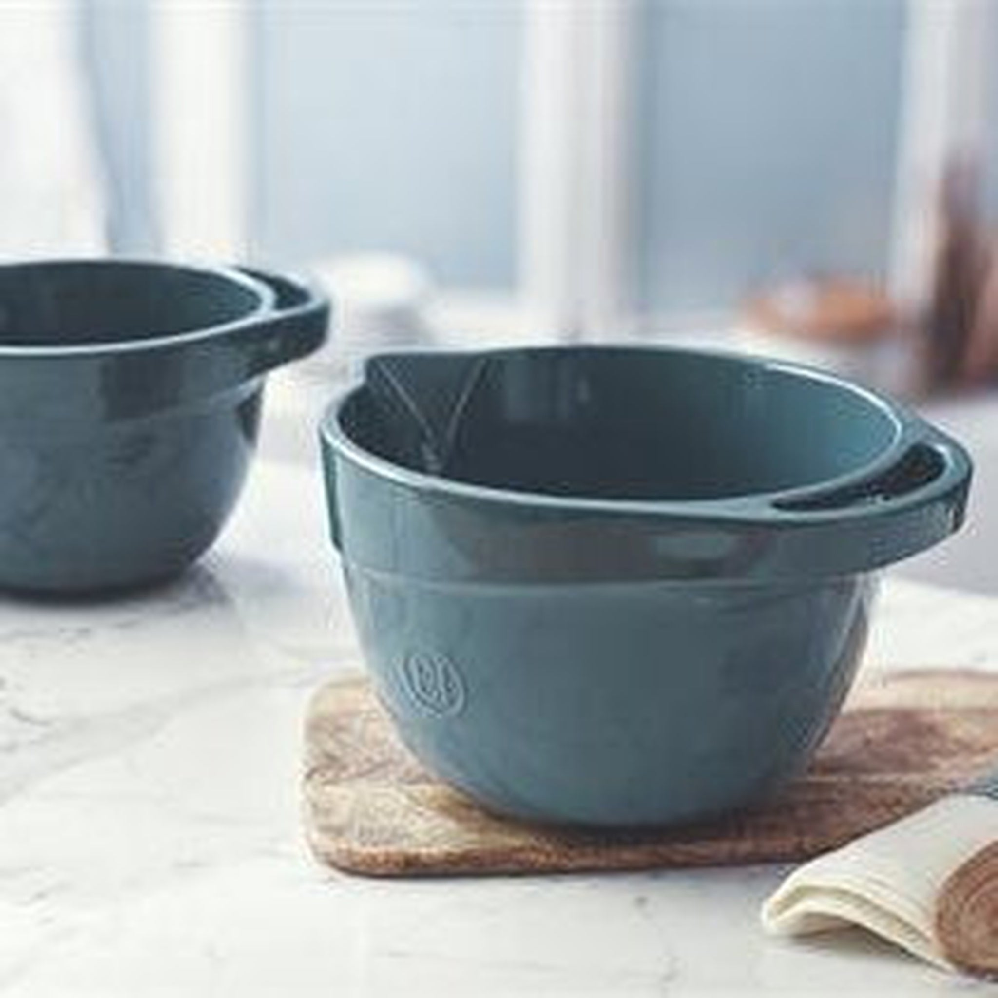 Emile Henry Blue Flame Mixing Bowl 3.5L - Simmer and Slice